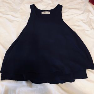 Hollister Loose Navy Tank with Layers